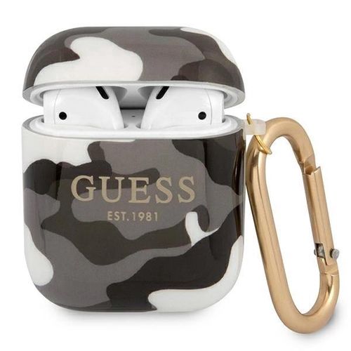 Guess GUA2UCAMG AirPods cover black/black Camo Collection, Guess 3666339010089 3666339010089