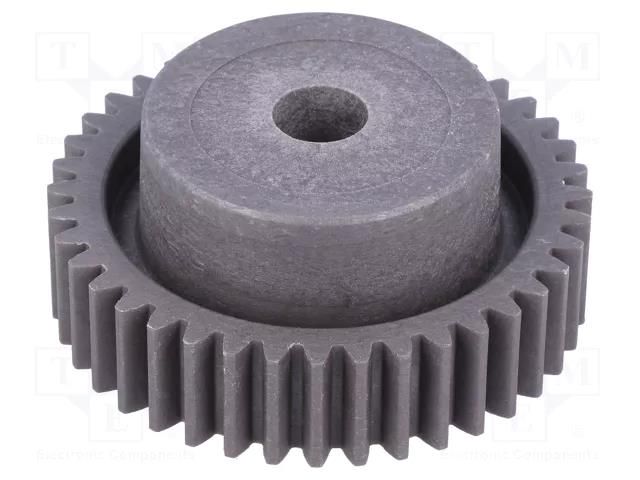 Spur gear; whell width: 35mm; Ø: 92mm; Number of teeth: 44; ZCL ELESA+GANTER ZCL-2.0-44