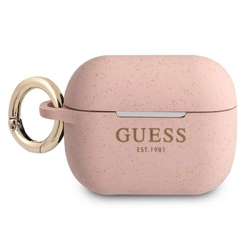 Guess GUAPSGGEP AirPods Pro cover pink/pink Silicone Glitter, Guess 3666339010218 3666339010218