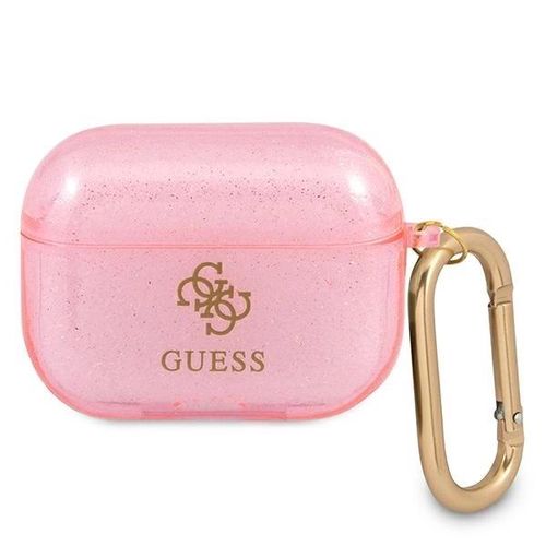 Guess GUAPUCG4GP AirPods Pro cover pink/pink Glitter Collection, Guess 3666339009946 3666339009946