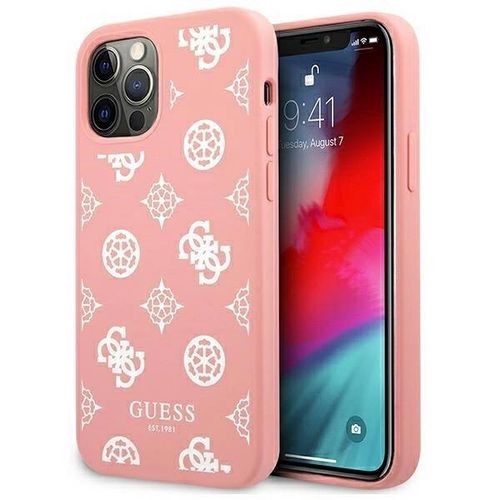 Guess GUHCP12LLSPEWPI iPhone 12 Pro Max 6.7&quot; pink/pink hard case Peony Collection, Guess 3666339004040 3666339004040