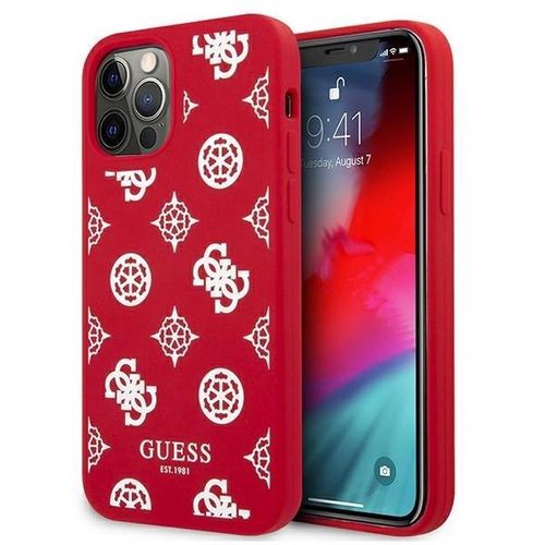 Guess GUHCP12LLSPEWRE iPhone 12 Pro Max 6.7&quot; red/red hard case Peony Collection, Guess 3666339004019 3666339004019