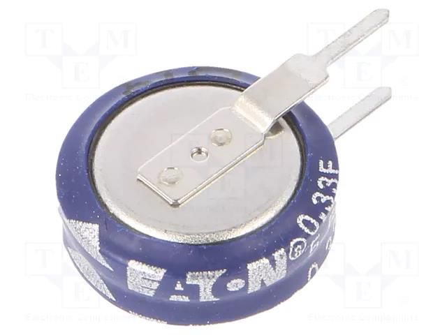 Supercapacitor; THT; 330mF; 5.5VDC; -20÷80%; Ø11.5x12.7mm; 50Ω EATON ELECTRONICS KR-5R5V334-R