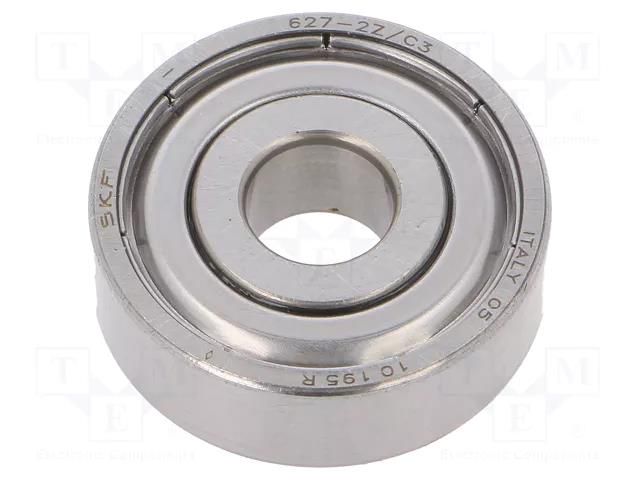 Bearing: single row deep groove ball; Øint: 7mm; Øout: 22mm; W: 7mm SKF SKF627-2Z/C3