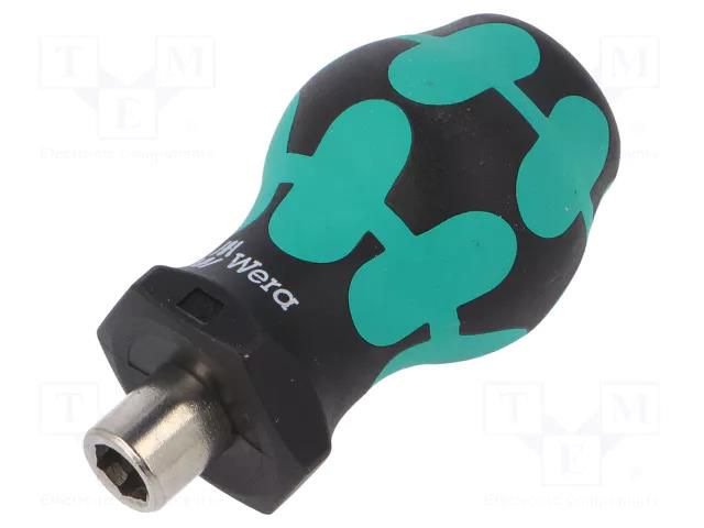 Screwdriver handle; STUBBY; 54mm; Mounting: 1/4" (C6,3mm) WERA WERA.05008880001