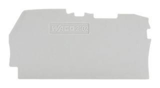 END AND INTERMEDIATE PLATE, RAIL, GRAY 2102-1291