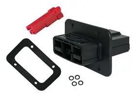 RECT PWR HOUSING KIT, PLUG, 2POS, PC/PBT SBSX75A-PMPLUG-KIT-RED