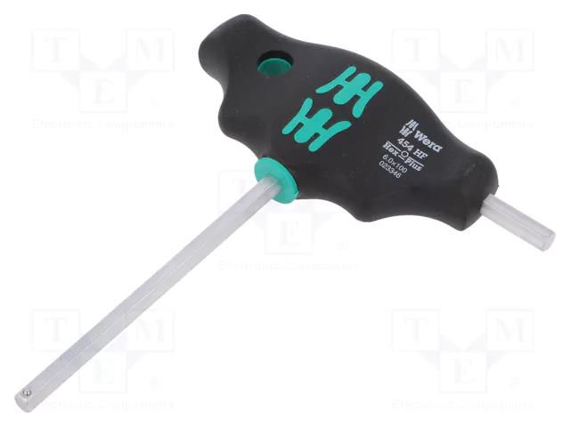 Screwdriver; hex key; HEX 6mm; with holding function; 400 WERA WERA.05023346001