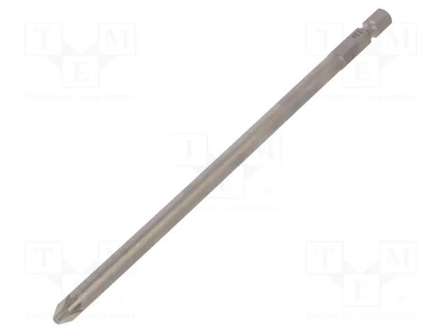 Screwdriver bit; Pozidriv®; PZ2; Overall len: 150mm; PROFESSIONAL WIHA WIHA.23228