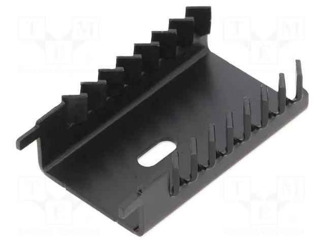 Heatsink: moulded; TO220; black; L: 12.7mm; W: 30mm; H: 45mm; 13K/W ALUTRONIC FI307/SE