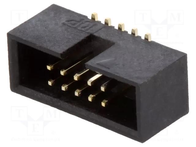 Connector: IDC; socket; male; PIN: 10; vertical; SMT; 1.27mm; 2x5 ADAM TECH HBHR-B2-10-VG-SMT