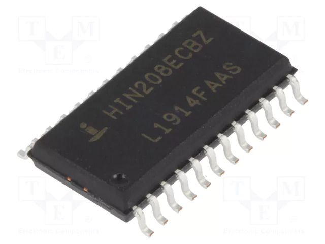 IC: interface; transceiver; full duplex,RS232; 230kbps; SO24-W RENESAS HIN208ECBZ