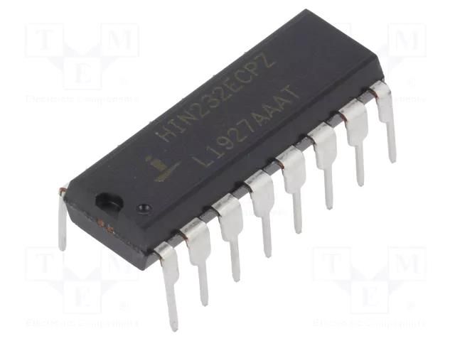 IC: interface; transceiver; full duplex,RS232; 120kbps; DIP16 RENESAS HIN232ECPZ