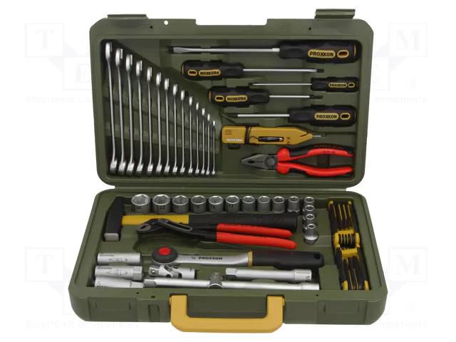 Kit: general purpose; case; 47pcs. PROXXON PR23650