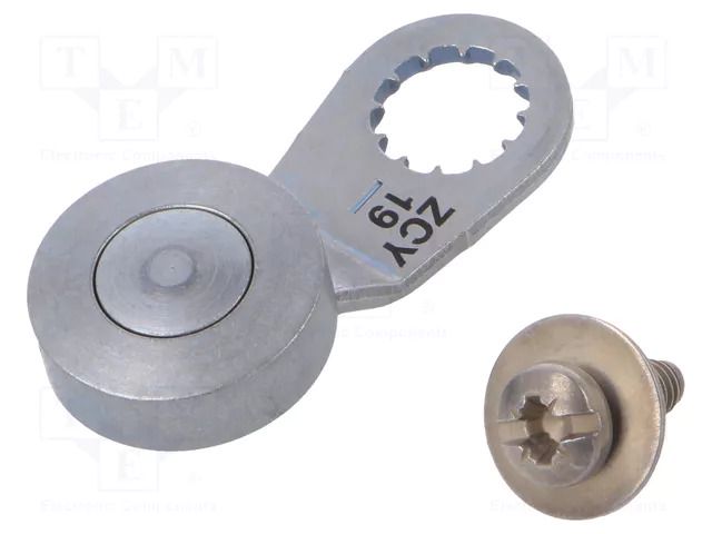 Driving head; lever R 34,4mm, metallic roller 19mm TELEMECANIQUE SENSORS ZCY19