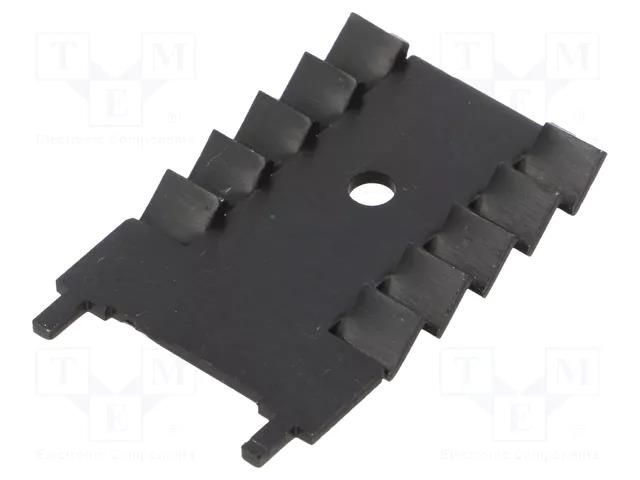 Heatsink: moulded; TO220; black; L: 4mm; W: 22mm; H: 31.6mm; 27K/W ALUTRONIC FI300/SE