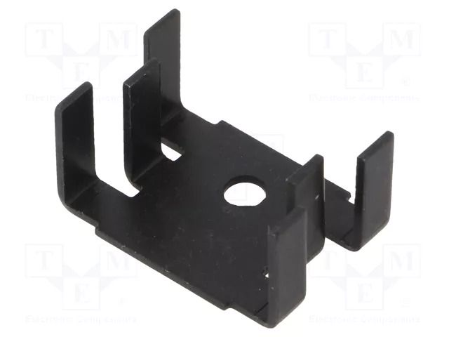 Heatsink: moulded; U; SOT32,TO126,TO220; black; L: 12.7mm; W: 25.4mm ALUTRONIC FI349/18/SE