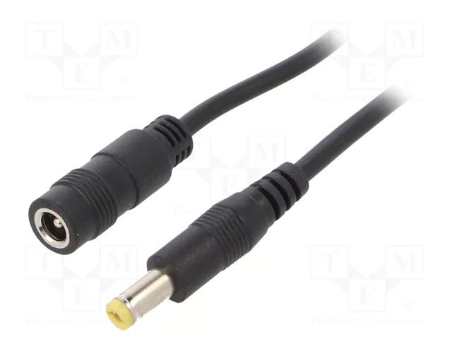 Cable; 2x0.5mm2; DC 5,5/2,1 plug,DC 5,5/2,1 socket; straight SUNNY ECJ40R2155STP2155S