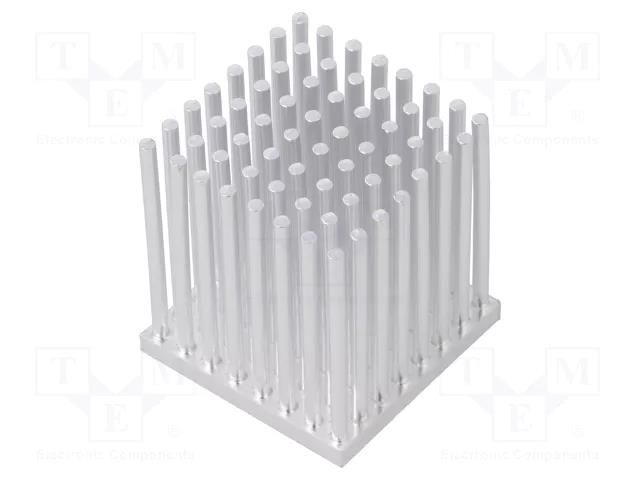 Heatsink: extruded; grilled; natural; L: 30mm; W: 30mm; H: 33mm ALUTRONIC PO30-30-33-AL