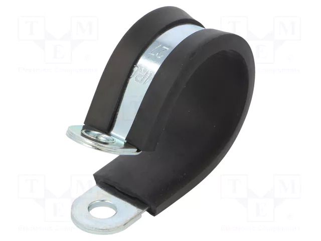 Fixing clamp; ØBundle : 27mm; W: 15mm; steel; Cover material: EPDM MPC INDUSTRIES MPC-LKD12715
