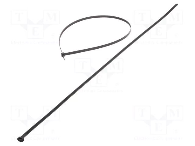 Cable tie; L: 1200mm; W: 12.5mm; black; polyamide; 1112N; Ømax: 380mm FIX&FASTEN FIX-S-12.5X1200/BK