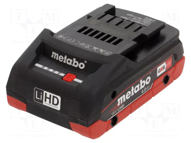 Re-battery: Li-Ion; 18V; 4000mAh; packs METABO MTB.625367000