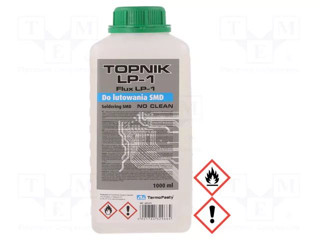Flux: rosin-free; halide-free,No Clean,Water Soluble; liquid AG TERMOPASTY FLUX-LP1/1L