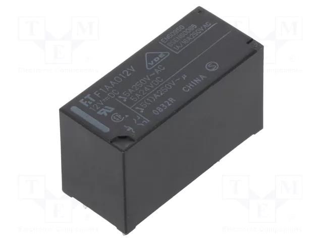 Relay: electromagnetic; DPST-NO; Ucoil: 12VDC; 5A; 5A/250VAC; PCB FCL Components FTR-F1AA012V