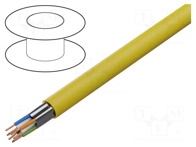 Wire; F/UTP; 4x2x26AWG; 5e; stranded; CCA; Insulation: PVC; yellow GOOBAY F/UTP5E-FCCA-100YL