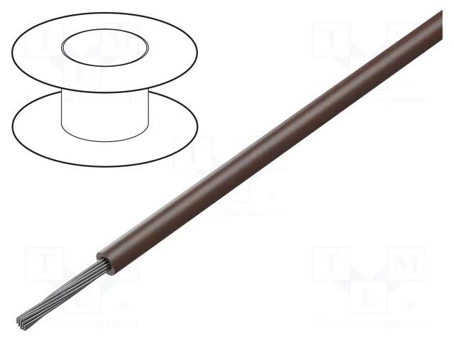 Wire; stranded; Cu; 14AWG; PPO; brown; 600V; 30m; 100ft BELDEN 39114.001100