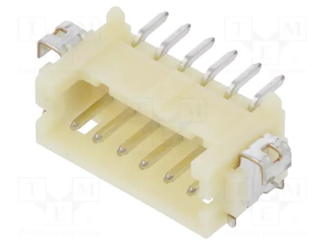 Connector: wire-board; socket; male; DF13; 1.25mm; PIN: 6; SMT; 1x6 HIROSE DF13-6P-1.25H-75