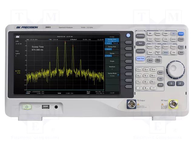 Spectrum analyzer; In.imp: 50Ω; 9E-06÷3.2GHz; Resolution: 1Hz B&K PRECISION BK2683
