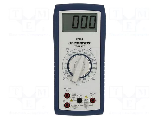 Digital multimeter; LCD; 3,5 digit (1999); 2,5x/s; VAC: 200V,750V B&K PRECISION BK2703C