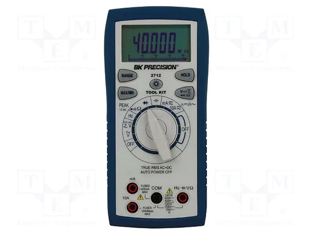 Digital multimeter; LCD; 3,75 digit (4000); 2x/s; True RMS B&K PRECISION BK2712