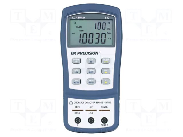 LCR meter; LCD; (10000),(40000); 4x/s; 4pF÷20mF; Accuracy: 0.1% B&K PRECISION BK880