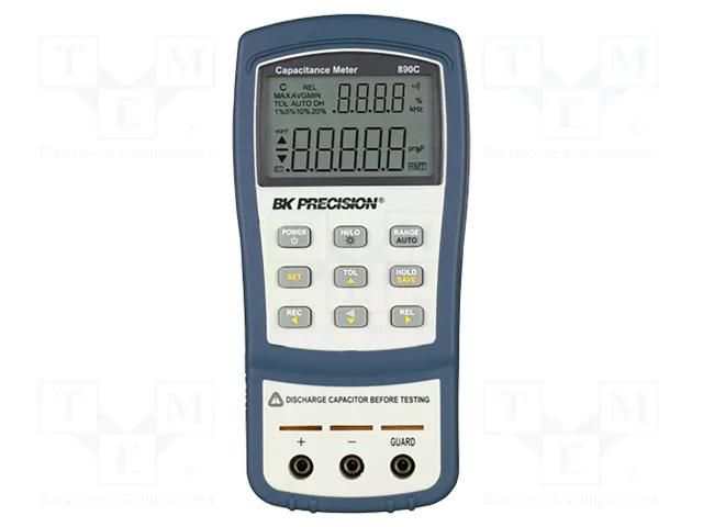 Capacity; LCD; 4,5 digit (11000); 5x/s; Accuracy: 0.5% B&K PRECISION BK890C