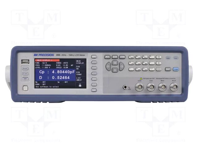 LCR meter; LCD TFT 4,3"; 10mΩ÷100MΩ; 0.01pF÷100mF; 0.05%; 5kg B&K PRECISION BK895