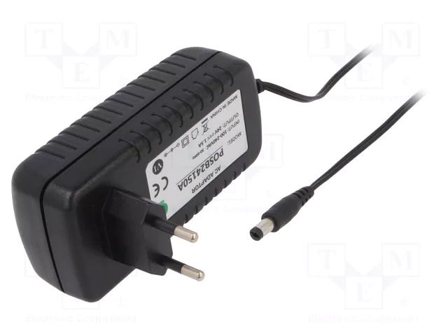 Power supply: switching; mains,plug-in; 24VDC; 1.5A; 36W; 82.5% POS POSB24150A