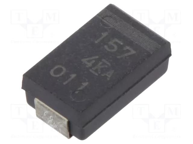 Capacitor: tantalum-polymer; low ESR; 150uF; 4VDC; D; 2917; SMD KEMET T599D157M004ATE045