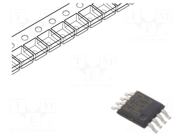 IC: comparator; low-power; Cmp: 2; SMT; miniSO8; reel,tape; IB: 1.2nA STMicroelectronics TSX393IST