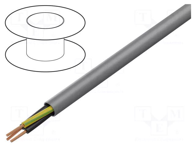 Wire; HELUCONTROL®,JZ-520 HMH; 3G2.5mm2; unshielded; 300V,500V HELUKABEL JZ520-HMH-3G2.5