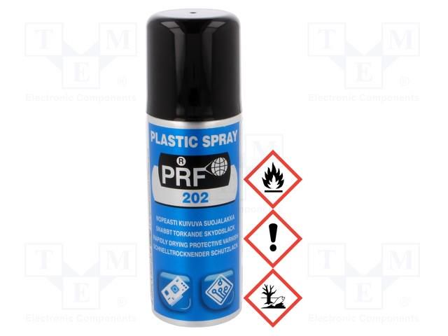 Protective coating; colourless; spray; 220ml; PLASTIC SPRAY 202 PRF PRF-202/220