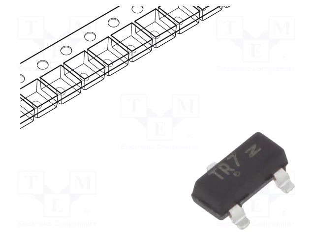 Transistor: P-MOSFET; unipolar; -8V; -3A; 0.96W; SOT23 ONSEMI NTR2101PT1G