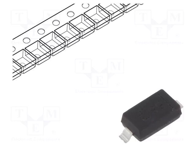 Diode: Schottky rectifying; SOD123; SBR®; SMD; 60V; 0.5A; reel,tape DIODES INCORPORATED SBR0560S1-7