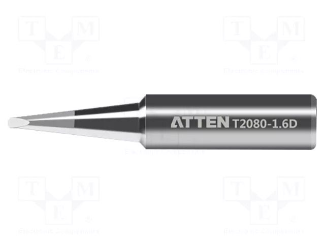 Tip; chisel; 1.6mm; for  soldering iron ATTEN T2080-1.6D