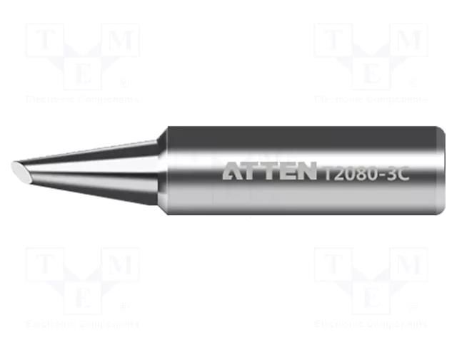 Tip; hoof; 3mm; for  soldering iron ATTEN T2080-3C