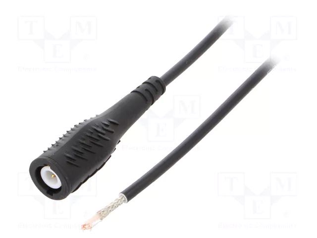 Test lead; 60VDC; 30VAC; 3A; BNC plug,free end; Len: 1m; black ELECTRO-PJP PJP7145-50-100N