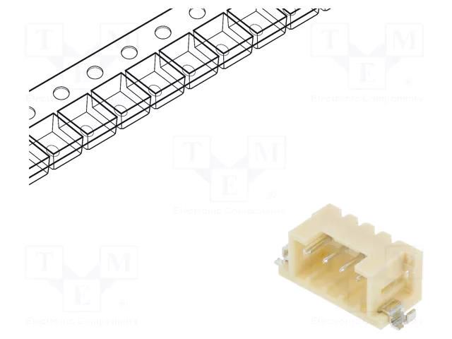 Connector: wire-wire/PCB; socket; male; PIN: 4; DF3; Pitch: 2mm; SMT HIROSE DF3EA-4P-2H-21/C