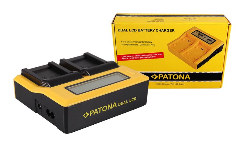 PATONA Dual LCD USB Charger for Canon NB7L NB-7L, PATONA 7572 4055655137348