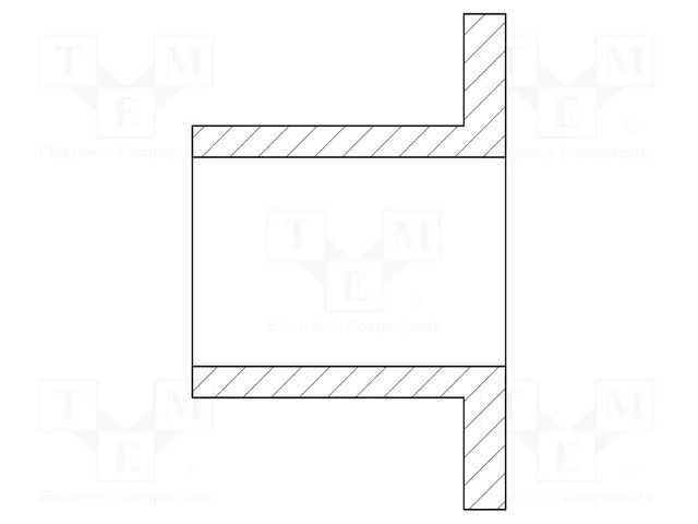 Insulating sleeve; Øint: 10mm; UL94V-2; polyamide 66; H: 13mm DREMEC DR8GE05V40033